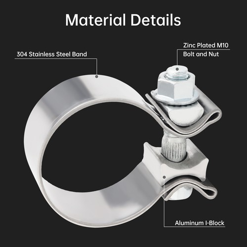Motorcycle exhaust clamp - exhaust,