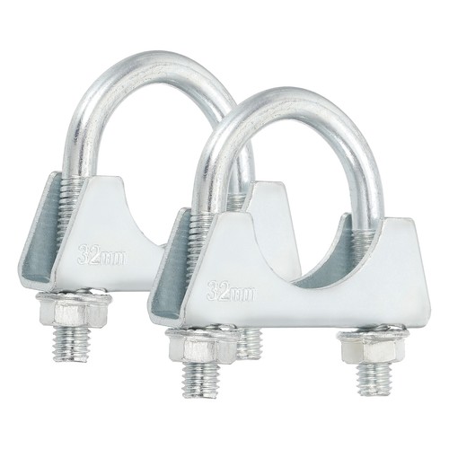2pcs bolt muffler exhaust - u,