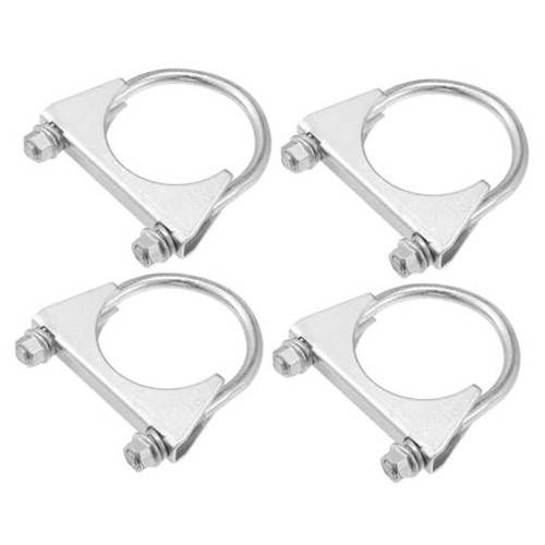 Round bolt clamp muffler - u,