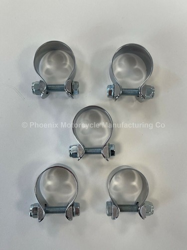 Chrome exhaust clamp for - x,