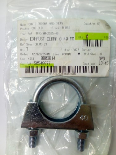40mm exhaust clamp - 40mm,