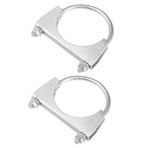 Round bolt clamp muffler - round, u