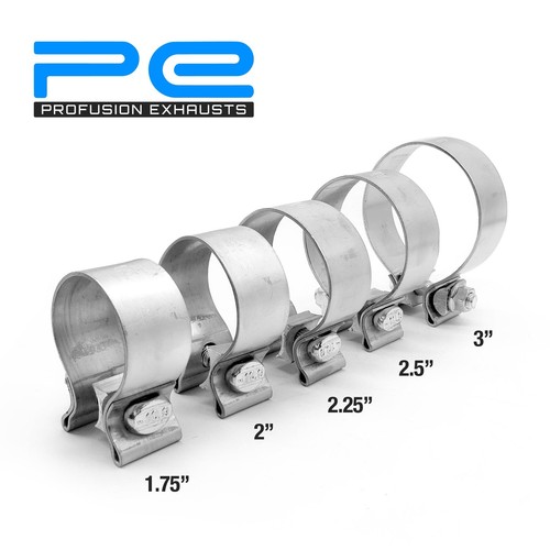 Universal band exhaust clamps - band,