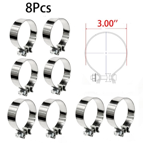 8pcs band exhaust - 8pcs, 3.00''
